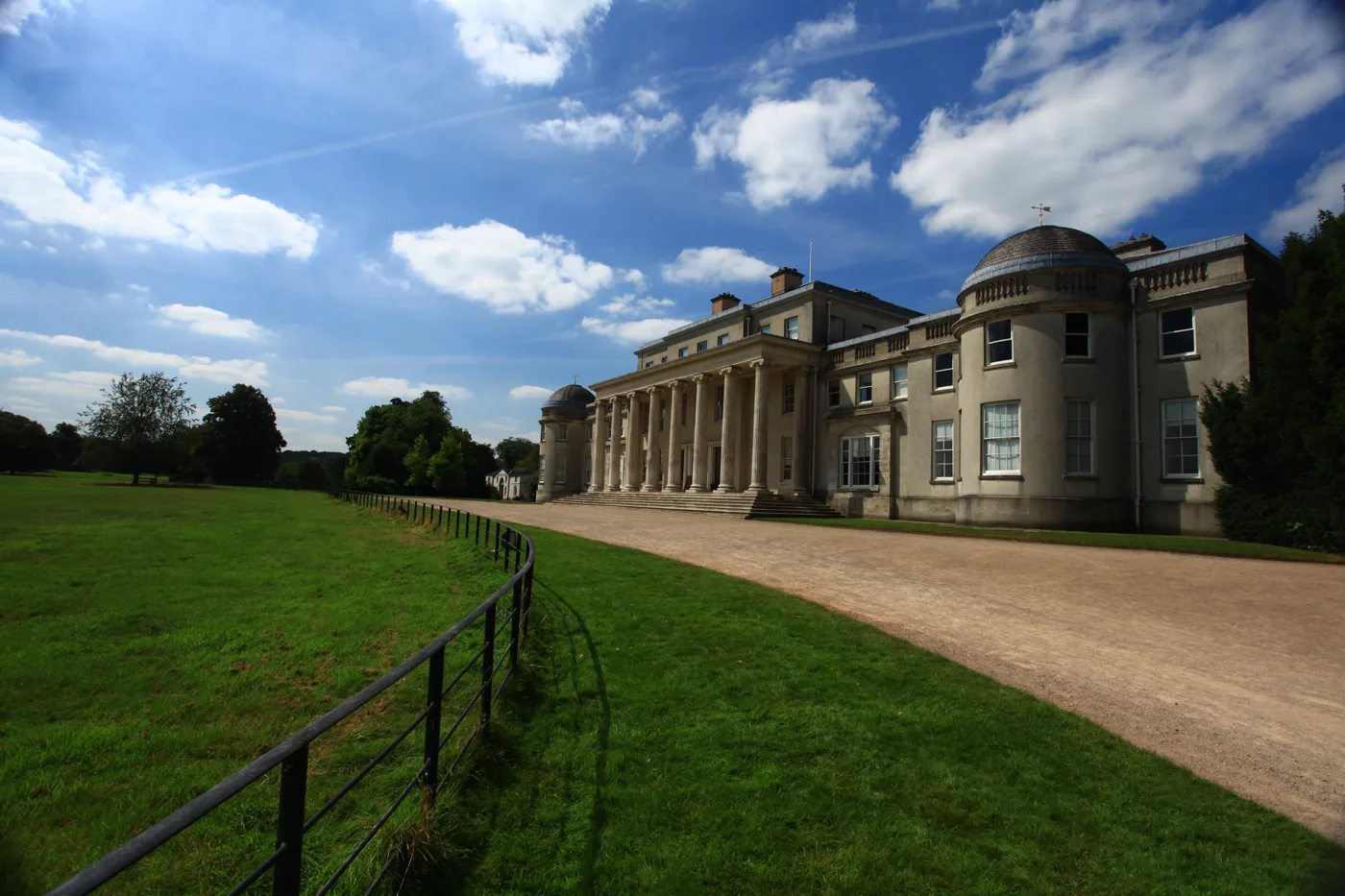The drive up to Shugborough's mansion at Milford, near Stafford